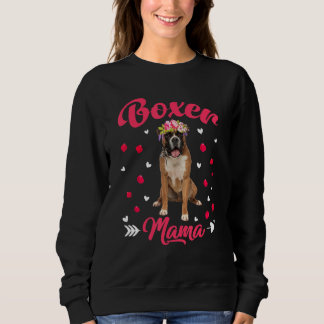 Niedlicher Boxer Mama Hund Mama Hunde Mütter Tag Sweatshirt
