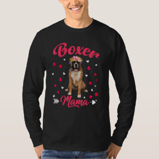 Niedlicher Boxer Mama Hund Mama Hunde Mütter Tag T-Shirt