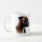 Niedlicher Boxer personalisieren Kaffeetasse (Links)