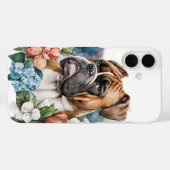 NIEDLICHER BOXER PUPPENHUND IN WILDBLUMEN Case-Mate iPhone HÜLLE (Rückseite (Horizontal))