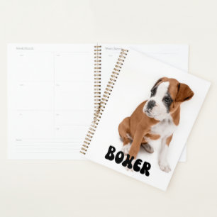 Niedlicher Boxer Welpenkalender Planer