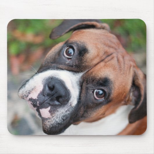Niedlicher Boxerhund Mousepad (Vorne)