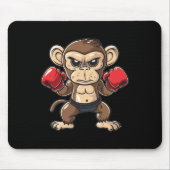 Niedlicher Boxmonkey Mousepad (Vorne)
