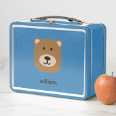 Niedlicher Braunbär Metall Brotdose (Beispiel)