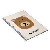 Niedlicher Braunbär Notizblock (Rechte Seite)