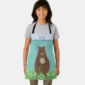 Niedlicher Braunbär personalisierte Schürze (Insitu)