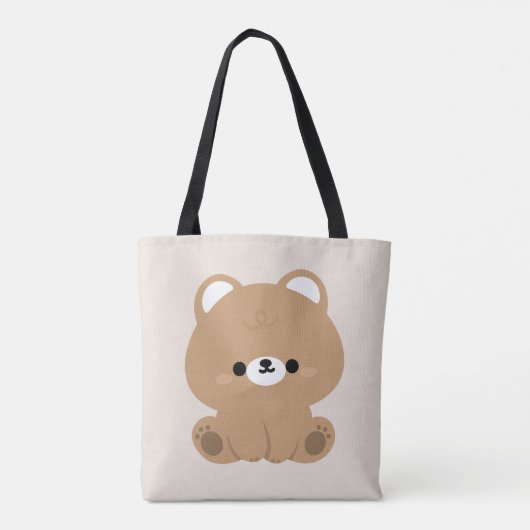 Niedlicher Braunbär Tasche (Rückseite)