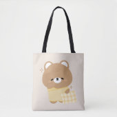 Niedlicher Braunbär Tasche (Vorderseite)