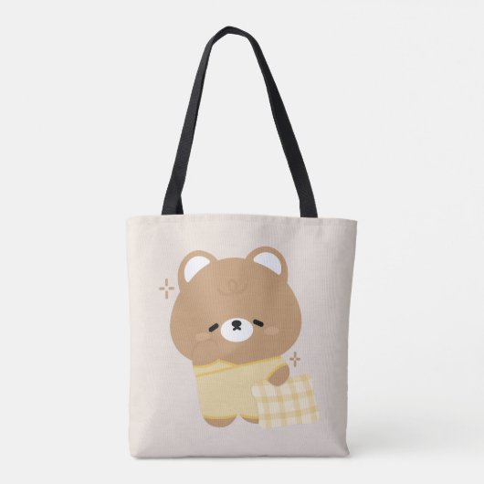 Niedlicher Braunbär Tasche (Rückseite)