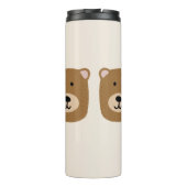 Niedlicher Braunbär Thermosbecher (Rückseite)