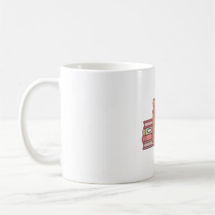 Niedlicher brauner Bär, der ein Buch liest Kaffeetasse