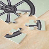 Niedlicher brauner Bär Reiten Puzzle (Seite)