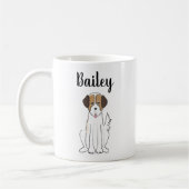 Niedlicher brauner Flöffy Dog Whimsical Custom Kaffeetasse (Links)