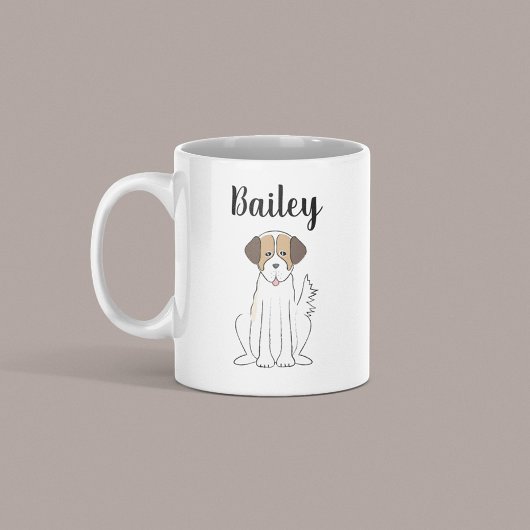 Niedlicher brauner Flöffy Dog Whimsical Custom Kaffeetasse