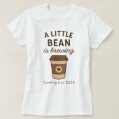 Niedlicher brauner Kaffee "Eine kleine Biene braut T-Shirt (Design vorne)