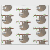 Niedlicher brauner Riegel auf einer Baumzweigung Geschenkpapier (Flach)