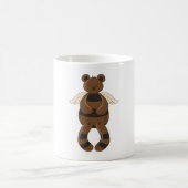 Niedlicher brauner Teddy-Bär mit Angel Wings Kaffeetasse (Mittel)