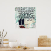 Niedlicher Brief an Ehemann | Cooles Geschenk | Poster (Küche)