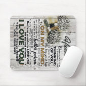 Niedlicher Brief an Ehemann | Liebliches Geschenk  Mousepad (Mit Mouse)