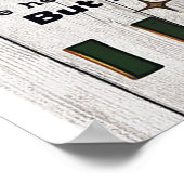 Niedlicher Brief an Ehemann | Liebliches Geschenk  Poster (Ecke)