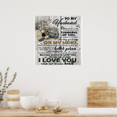 Niedlicher Brief an Ehemann | Liebliches Geschenk  Poster (Küche)