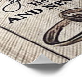 Niedlicher Brief an Ehemann | Liebliches Geschenk Poster (Ecke)