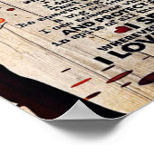 Niedlicher Brief an Ehemann | Liebliches Geschenk  Poster (Ecke)