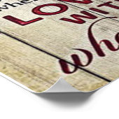 Niedlicher Brief an Ehemann | Liebliches Geschenk  Poster (Ecke)