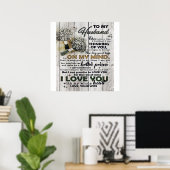 Niedlicher Brief an Ehemann | Liebliches Geschenk  Poster (Heimbüro)