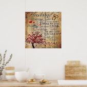 Niedlicher Brief an Ehemann | Liebliches Geschenk  Poster (Küche)