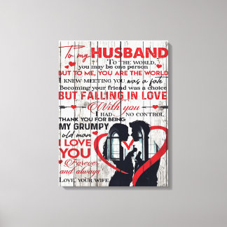 Niedlicher Brief für Ehemann | An mein Ehemann anw Leinwanddruck