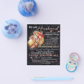 Niedlicher Brief für Ehemann | Familiendekoration Flyer (Einzeln)