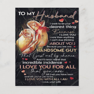 Niedlicher Brief für Ehemann Familiendekoration Flyer