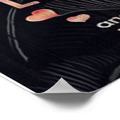 Niedlicher Brief für Ehemann | Familiendekoration  Poster (Ecke)