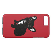 Niedlicher Brindle Frenchie Welpe Case-Mate iPhone Hülle (Rückseite (Horizontal))