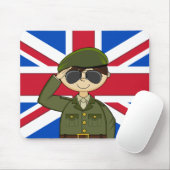 Niedlicher britische Armee-Soldat Mousepad (Mit Mouse)
