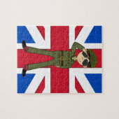 Niedlicher britische Armee-Soldat-Puzzle Puzzle (Horizontal)