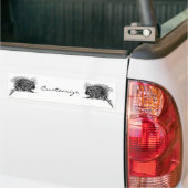 Niedlicher britischer Igel Thunder_Cove Autoaufkleber (Auf Lkw)