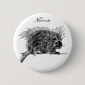 Niedlicher britischer Igel Thunder_Cove Button (Vorderseite)