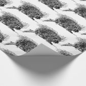Niedlicher britischer Igel Thunder_Cove Geschenkpapier (Ecke)