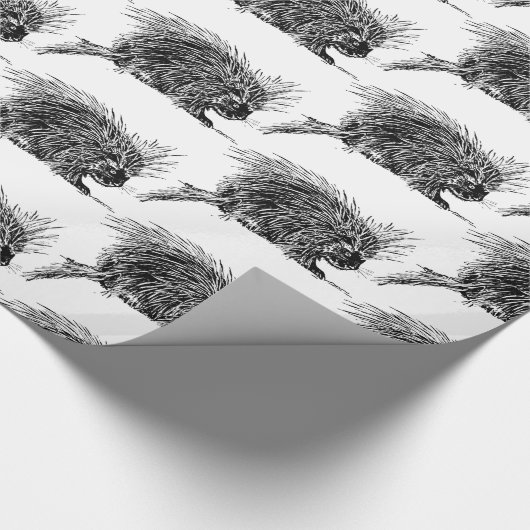 Niedlicher britischer Igel Thunder_Cove Geschenkpapier (Ecke)