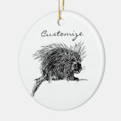 Niedlicher britischer Igel Thunder_Cove Keramik Ornament (Links)