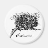 Niedlicher britischer Igel Thunder_Cove Magnet (Vorne)