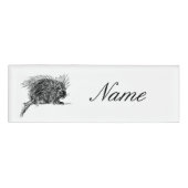 Niedlicher britischer Igel Thunder_Cove Namenschild (Vorderseite)