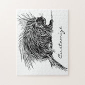 Niedlicher britischer Igel Thunder_Cove Puzzle (Vertikal)