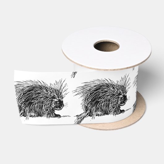 Niedlicher britischer Igel Thunder_Cove Satinband (Spule)