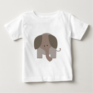 Niedlicher Brown-Elefant Baby T-shirt