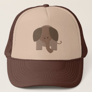 Niedlicher Brown-Elefant Truckerkappe