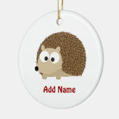 Niedlicher Brown-Igel Keramikornament (Links)