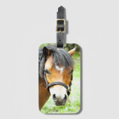 NIEDLICHER BROWN PONY GEPÄCKANHÄNGER (Vorderseite Vertikal)